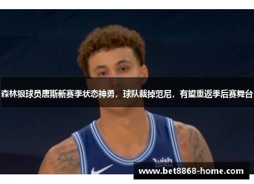 森林狼球员唐斯新赛季状态神勇，球队裁掉范尼，有望重返季后赛舞台